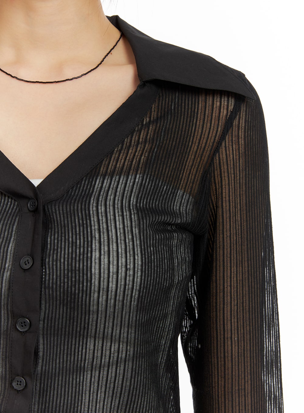 collar-see-through-solid-long-sleeve-ca412
