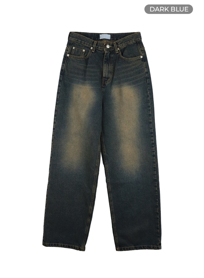 vintage-washed-baggy-jeans-ia417 / Dark blue