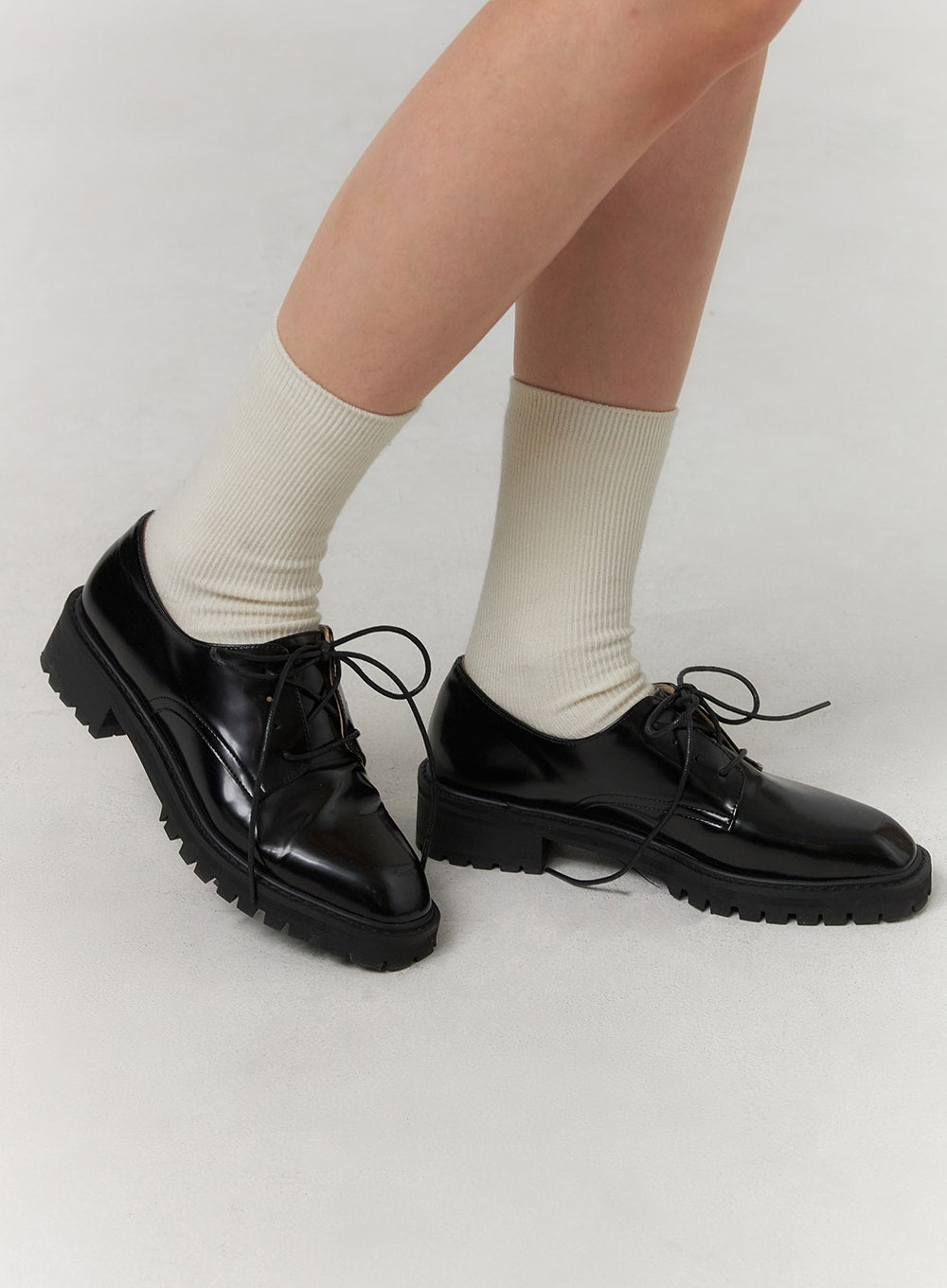 solid-basic-loafers-oj423 / Black