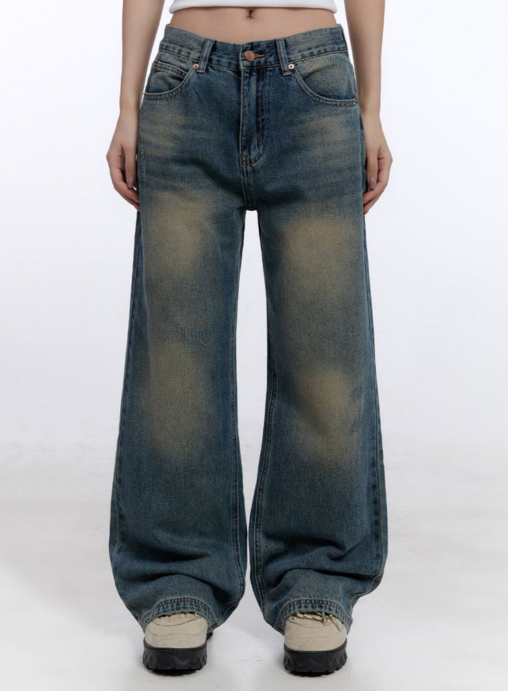 Juliana Washed Wide-Leg Jeans CJ509