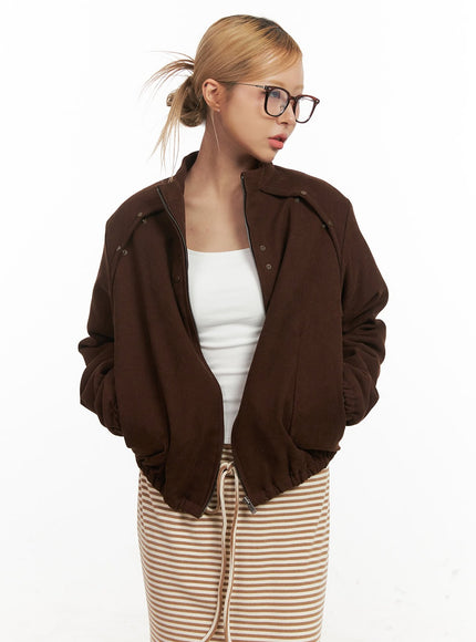 Relaxed-Fit Suede Jacket CJ508