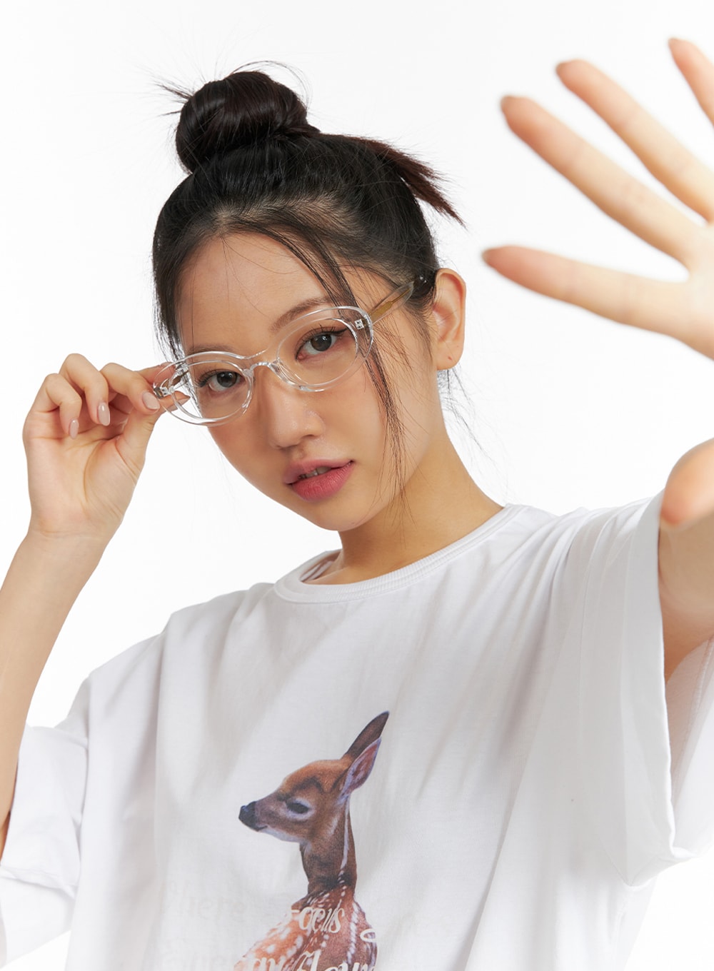 transparent-frame-glasses-if421 / Clear