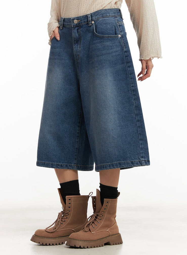 Oversized Denim Jorts CM503