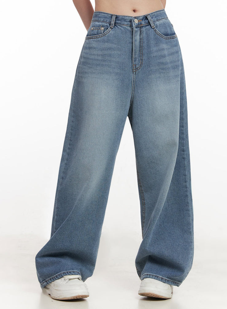 Lily Relaxed-Fit Baggy Jeans IJ527