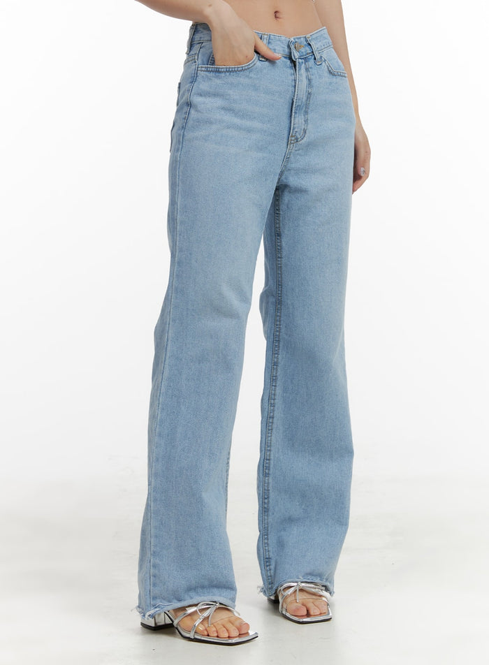 denim-dream-wide-fit-bootcut-jeans-oa419 / Light blue