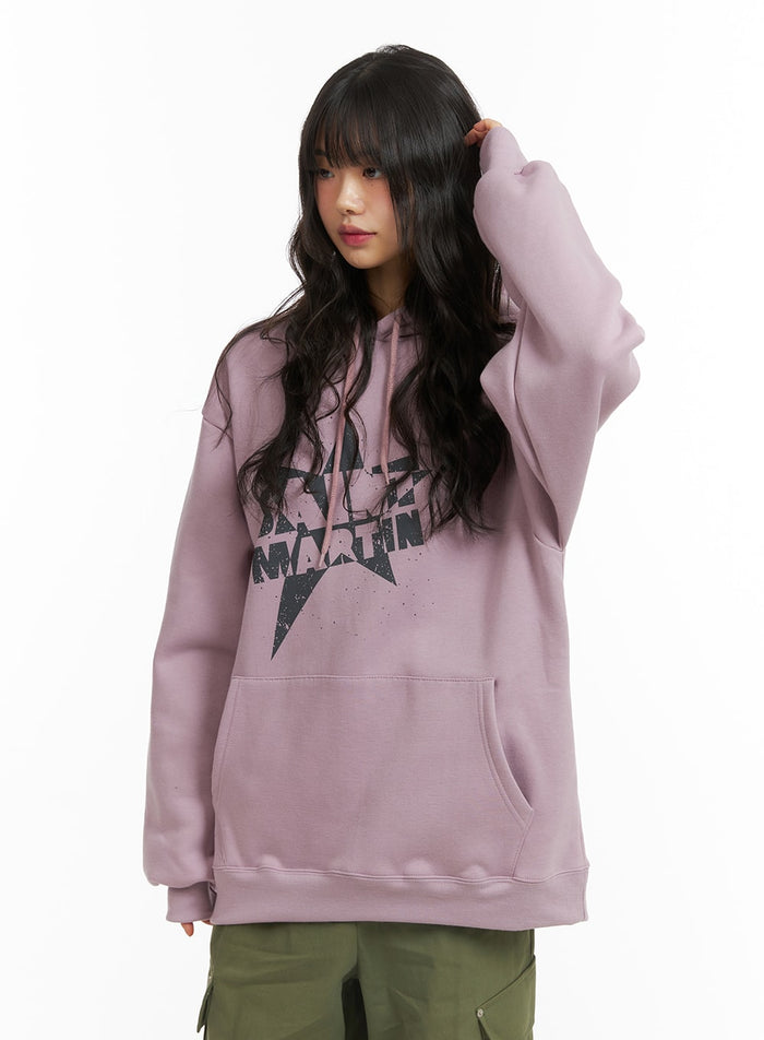 graphic-hoodie-sweatshirt-cj412 / Light pink