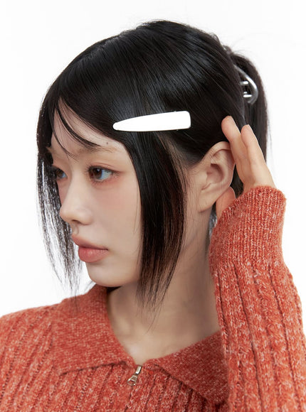 classic-metal-hair-clip-io430 / Silver