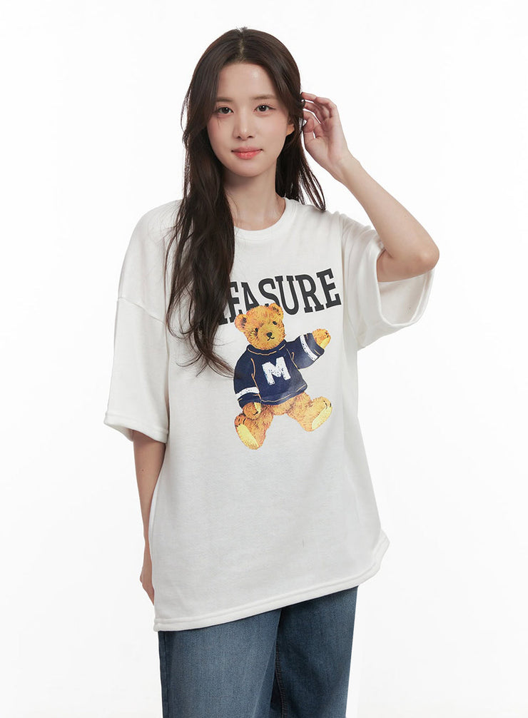 Casual Teddy-Bear TShirt IJ510