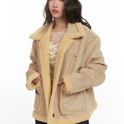 reversible-mustang-jacket-cn426 / Beige