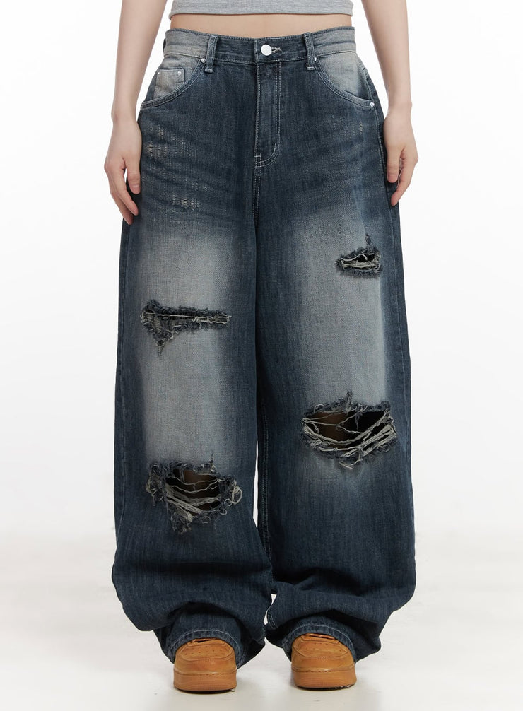 Alison Destroyed Baggy Jeans CJ523