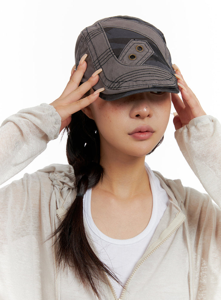 vintage-stitch-cap-cl415 / Gray