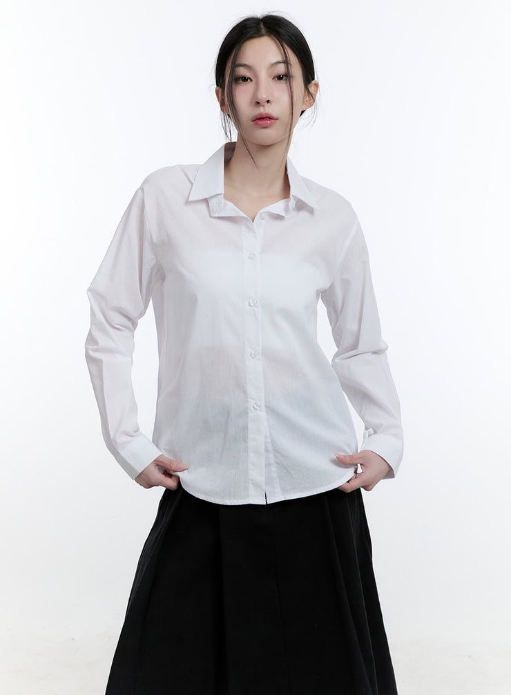 classic-long-sleeve-collared-shirt-cj520 / White