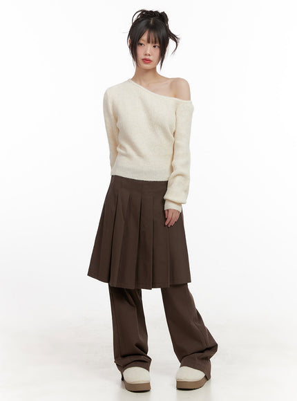 Midi Skirt-Over-Pants CJ506