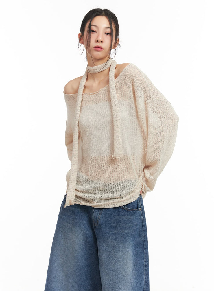 sheer-off-shoulder-top-with-scarf-set-cm503