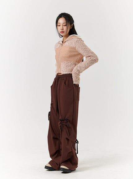 knotted-solid-high-waist-wide-leg-trousers-cd322