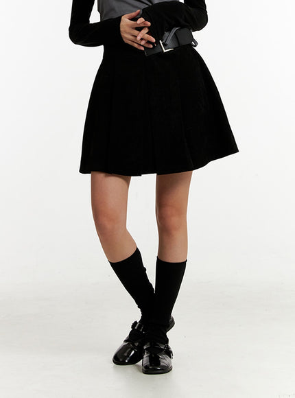 belted-mini-skort-id315 / Black