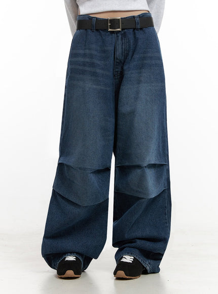 sabrina-pintuck-baggy-jeans-id402 / Blue