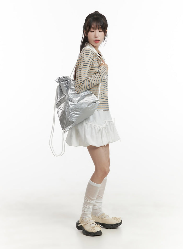 metallic-ribbon-charm-backpack-cy407