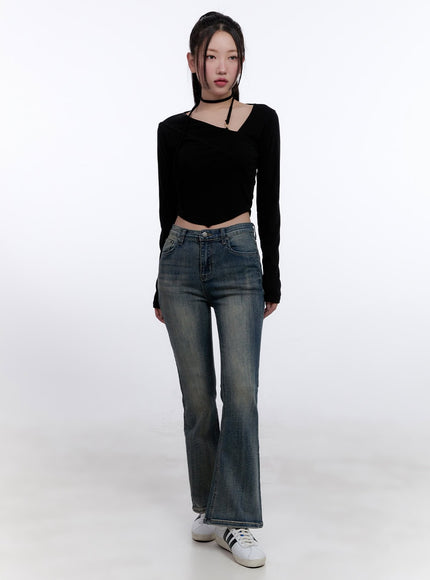 Samantha Washed Bootcut Jeans CJ513