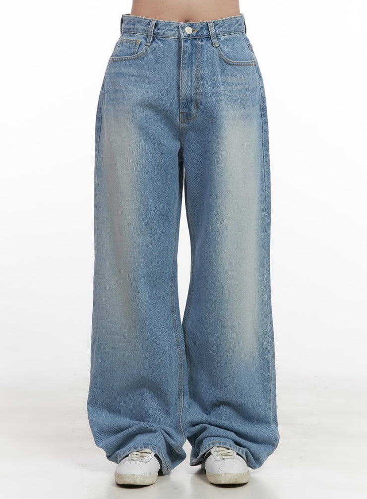 kelly-washed-baggy-jeans-cj514 / Light blue