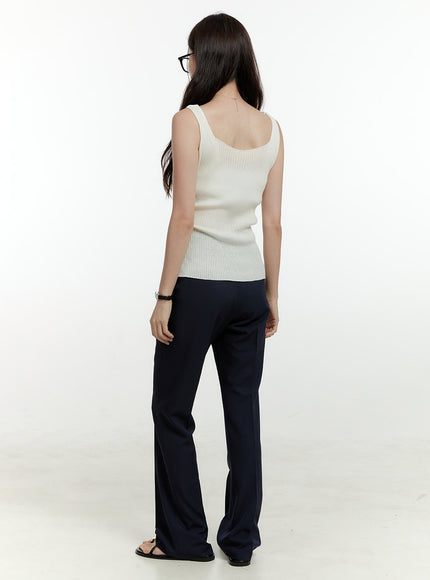 v-neck-twisted-waist-slim-top-ol430