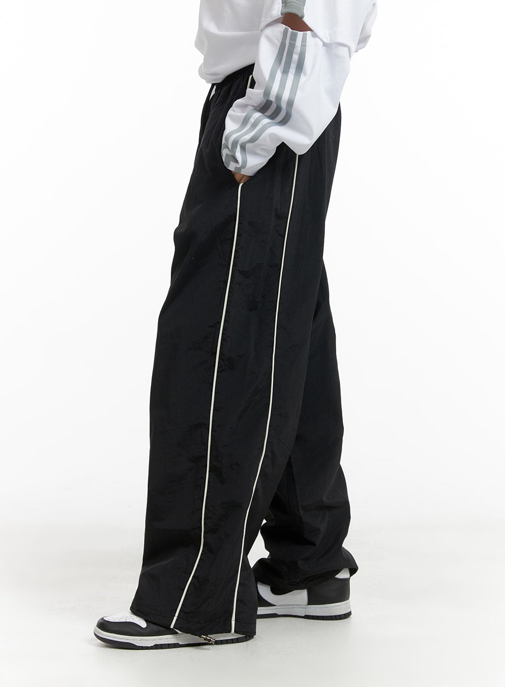 elastic-waist-contrasting-trim-sweatpants-cm407