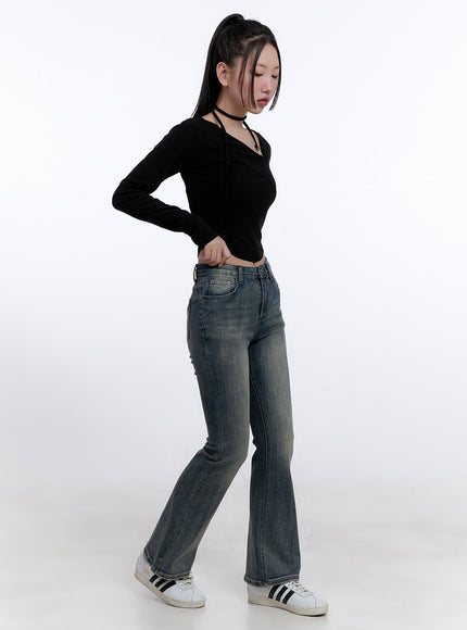 Samantha Washed Bootcut Jeans CJ513