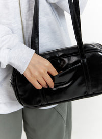faux-leather-square-boston-shoulder-bag-cm419
