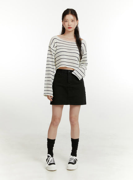 cotton-solid-mini-skirt-ou418