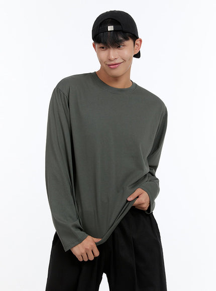 mens-basic-cotton-long-sleeve-t-shirt-dark-green-is412