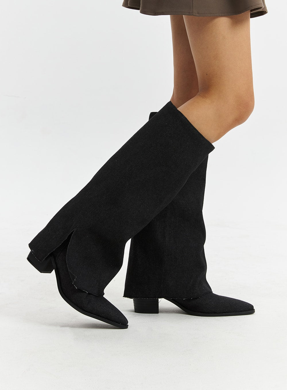 womens-pointed-toe-wedge-heel-knee-high-boots-cd320