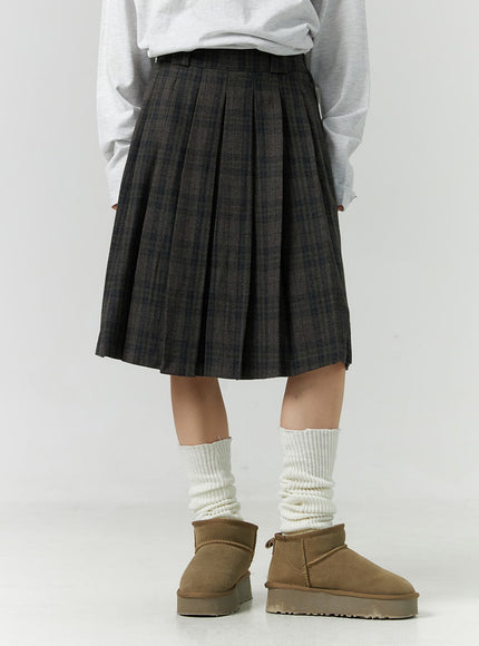 plaid-pleated-midi-skirt-cn328