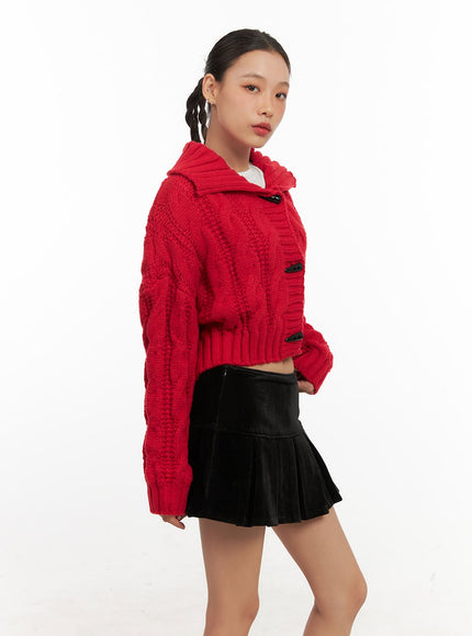 cable-knit-collar-crop-cardigan-cd410