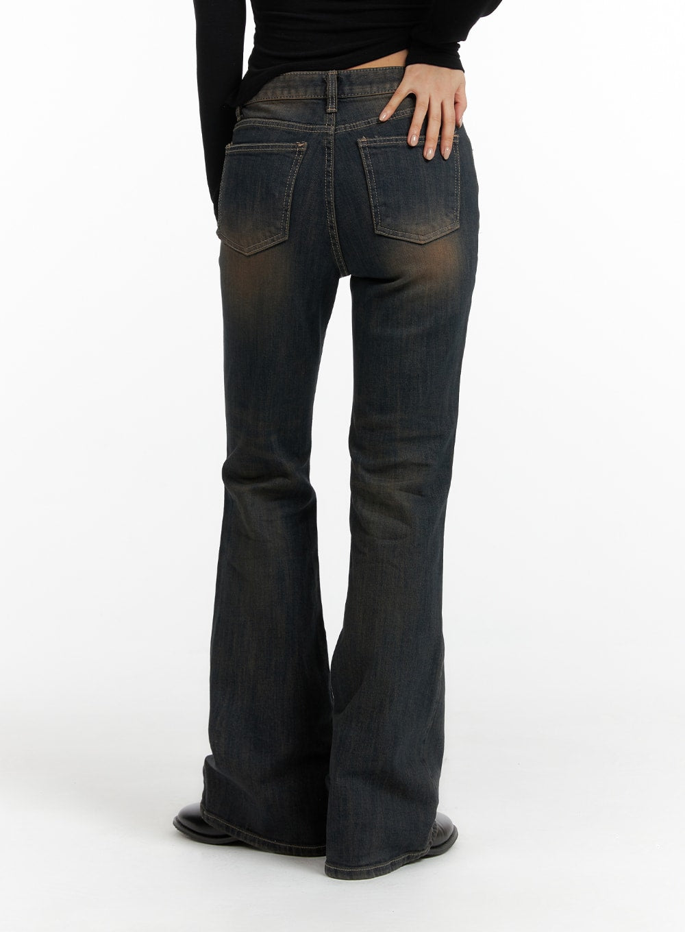 swashed-slim-flared-jeans-cf416