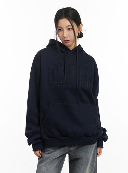 Oversized Embroidered Hoodie IJ503