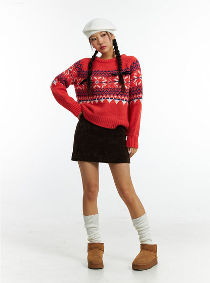 jacquard-crew-neck-knit-sweater-in323