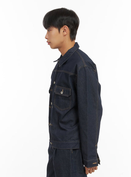 denim-stitched-buttoned-blazer-co410