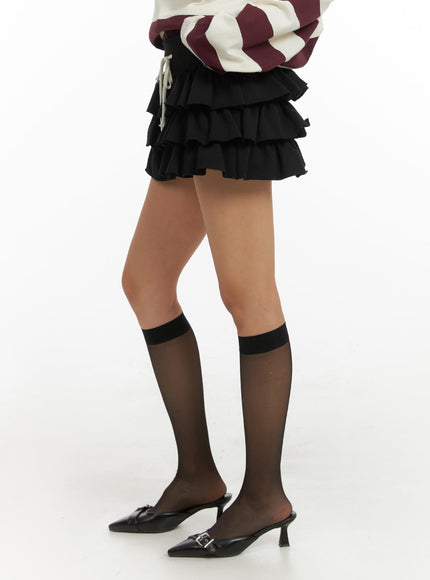 string-waist-ruffle-mini-skirt-ia417