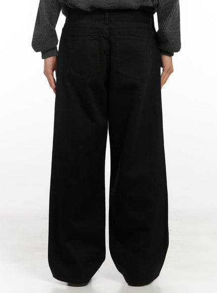 mens-pintuck-wide-leg-cotton-pants-black-id413