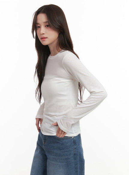 Essential Slim-Fit Round-Neck Tee IJ510