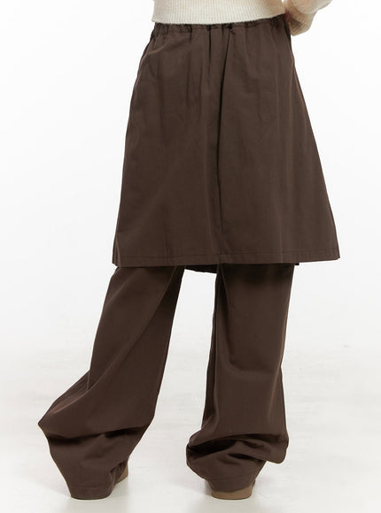 Midi Skirt-Over-Pants CJ506