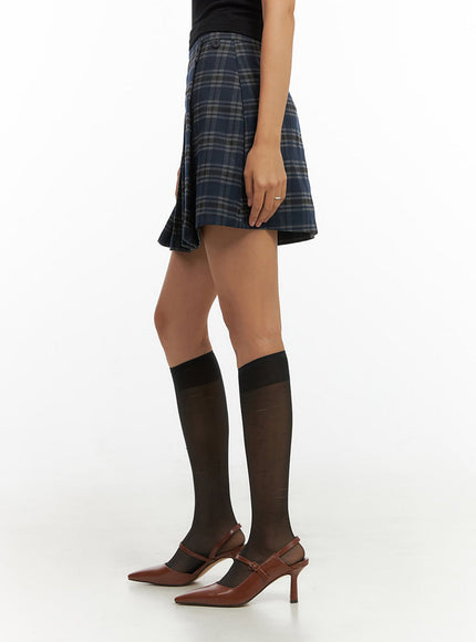 chic-checkered-wrap-mini-skirt-io409