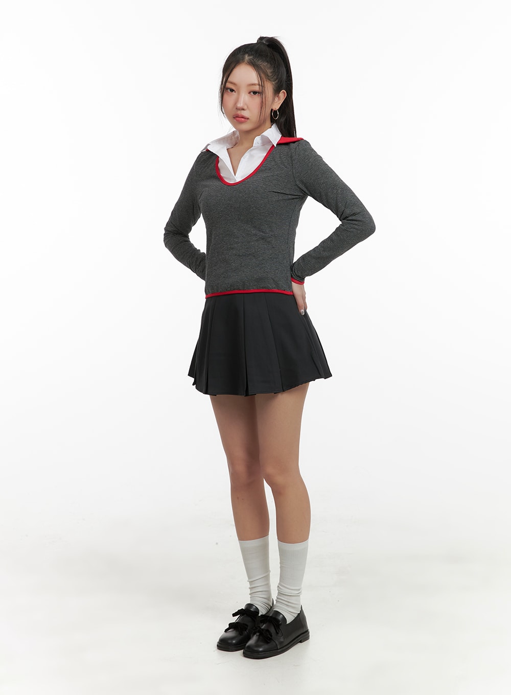 solid-pleated-mini-skirt-oa416