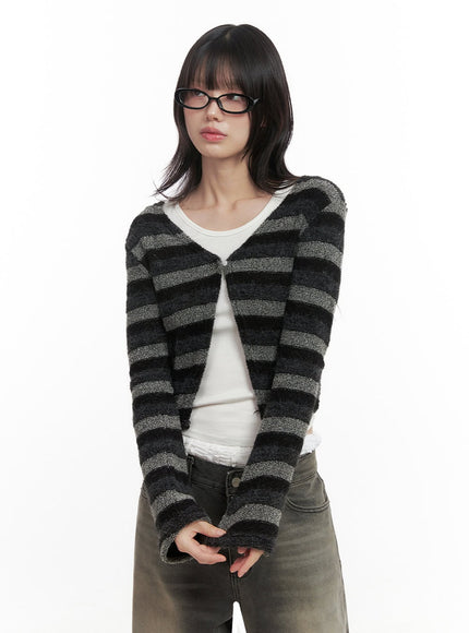 striped-slit-cropped-cardigan-id402