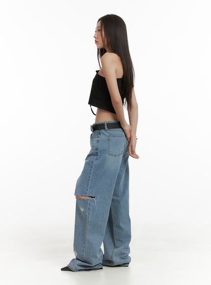 distressed-cut-out-wide-leg-jeans-cl417