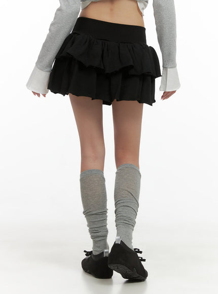 ruffle-banded-cotton-mini-skirt-cs403