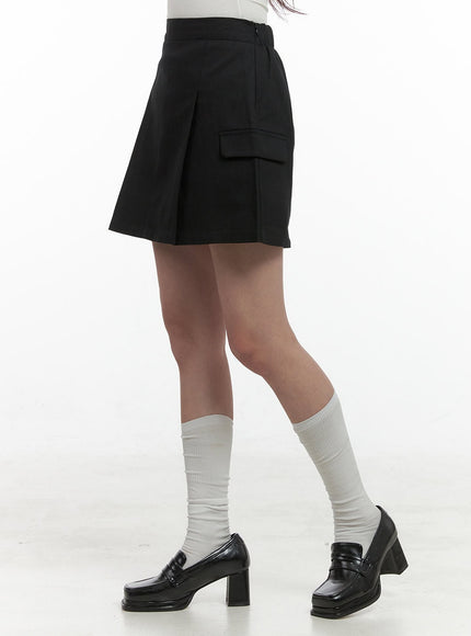 elegant-solid-mini-skirt-with-pockets-os416