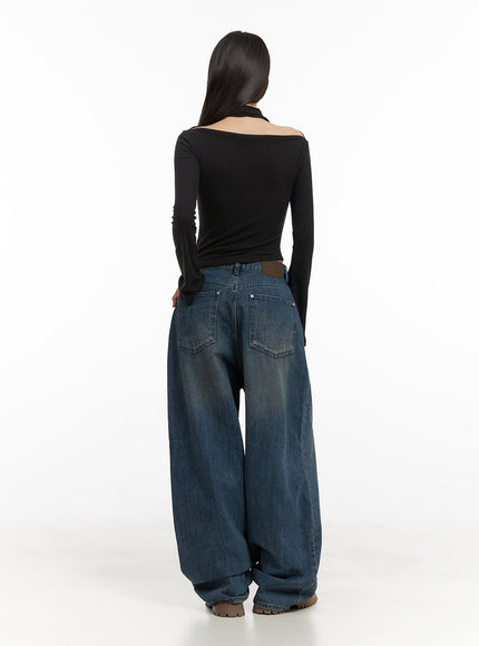 clara-oversize-cotton-denim-baggy-pants-cd409