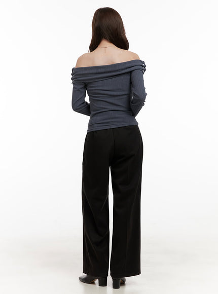 pintuck-solid-wide-fit-trousers-od403