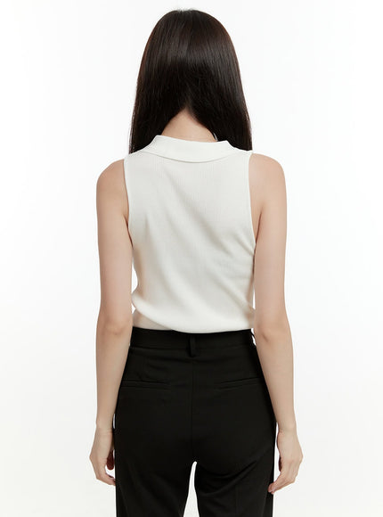 buttoned-collar-sleeveless-top-ol423